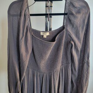 Fashion on Earth Grey Best Halle Dress (Size: Large)